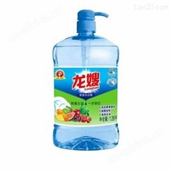 陕西省铜川市洗洁精招商加盟 龙嫂1260g果香透明洗洁精 清新果香 快速去除油污