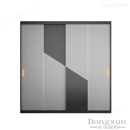 北欧轻奢现代简约衣柜家用衣帽间卧室推拉门整体大衣橱滑门储物柜小衣柜定做家具厂