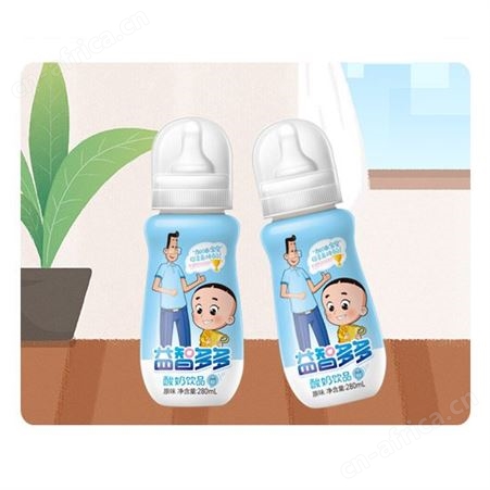 益智多多草莓原味酸奶饮品280ml儿童饮品网红奶瓶装