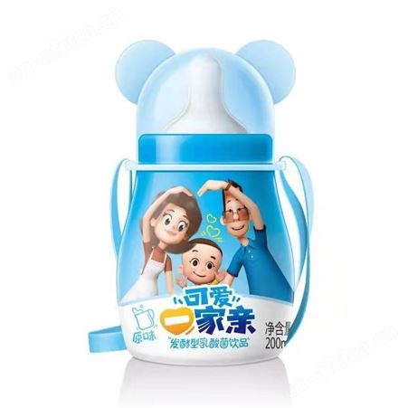 发酵型乳酸菌原味200mlx20整箱销售奶瓶装儿童饮品