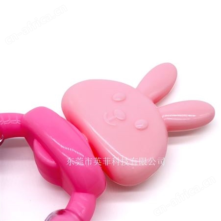 婴儿兔子摇铃牙胶响铃硅胶咬胶婴儿玩具宝宝固齿器厂家批发