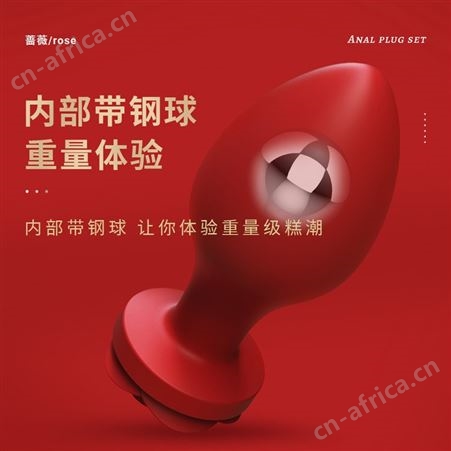 斯汉德蔷薇玫瑰花肛塞男女共用成人器用品后庭用具套装