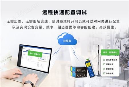 蓝蜂VPN透传网关远程监控设备，西门子工业级PLC网关手机远程维护