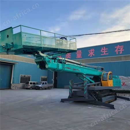 双马达液压减速机举升高度12米履带式多功能边坡支护锚杆加固钻机
