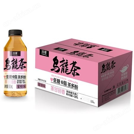 川幸低糖0脂茶多酚蜜桃味乌龙果汁茶饮料500ml箱装 代理政策好