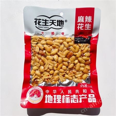 花生天地下酒菜火鸡味辣箱装招商150克休闲食品代理