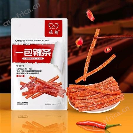 琅牌一包辣丝香辣味辣条休闲食品零食袋装118g厂家招商市场空间大