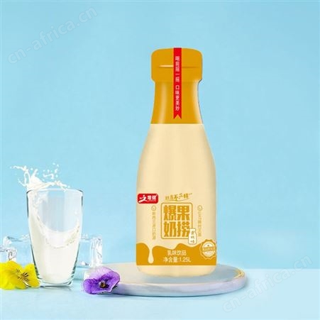 增健爆果奶捞黄桃味乳味饮品奶昔1.25L产品代理