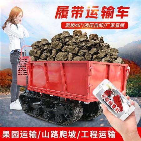 履带式农用运输车 小型履带车 拉西瓜 山竹自卸车 出厂价销售