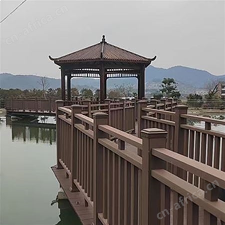 户外园林景区仿木护栏花园工程木制围栏防腐公园景观桥栏杆