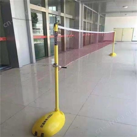 华丽体育ABS羽毛球柱 移动羽毛球网架 室内外羽毛球柱羽毛球架沙滩网支架子