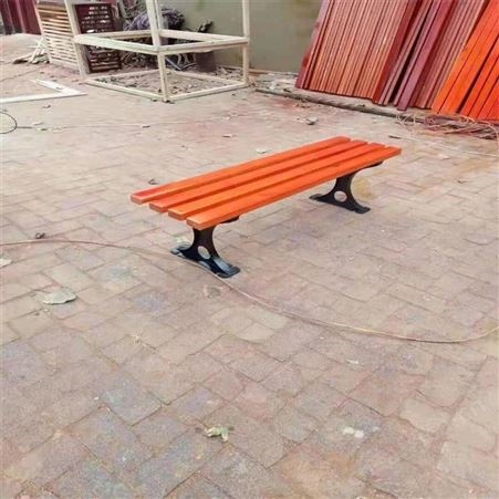 华丽体育公园椅塑木户外长椅子园林广场休闲椅铁艺铸铝靠背座椅室外庭院椅
