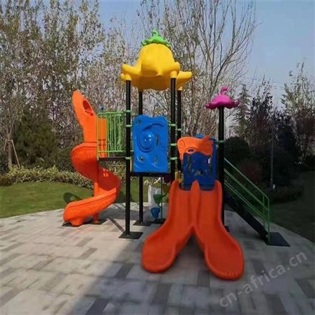 华丽体育户外儿童木制组合滑梯 幼儿园双层小屋大型木质滑梯设施