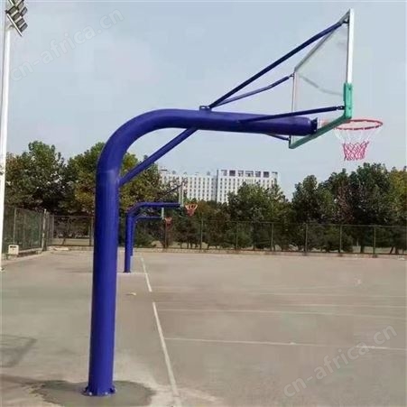 华丽体育圆管篮球架方管成人固定式篮球架地埋式篮球架室外埋地式篮球架