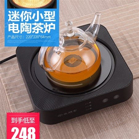 尚朋堂ST1009新品煮泡茶电茶炉迷你小便携式不挑玻璃银壶电陶茶炉