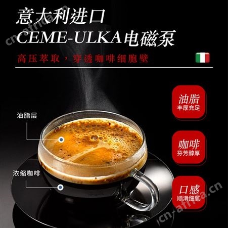 ACA/北美电器 AC-E15D意式咖啡机家用小型半自动浓缩蒸汽打奶泡