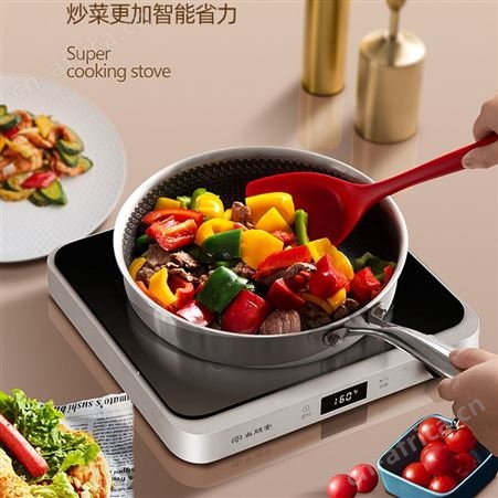 2022新品尚朋堂家用智能烤蒸煮煎烤肉涮机电磁炉加热多功能料理锅