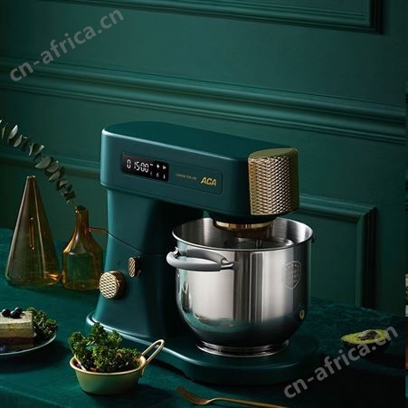 ACA厨师机EC820家用小型全自动揉面机搅拌7L直流多功能
