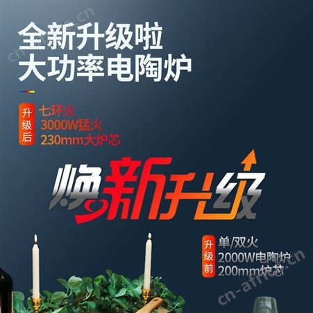 尚朋堂ST3005 家用多功能台式不挑锅煮茶爆炒菜3000W大功率电陶炉