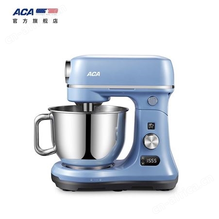 ACA厨师机家用电子式全自动双刀和面揉面打蛋机旗舰店EC600