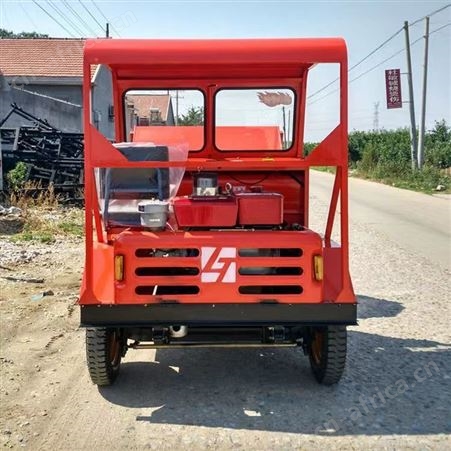 工地前卸式翻斗车 18马力柴油前翻斗车 四轮矿用蹦蹦车 溢盈