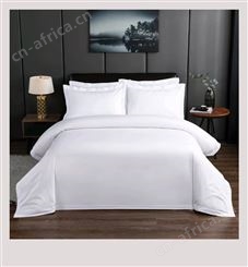 民宿床品套件 洁馨纺织 白色床单被套客房宾馆民宿 可刺绣logo