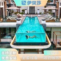 安徽安庆无边际玻璃泳池厂家供货-无边际游泳池价格多少-40平米游泳池造价