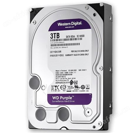西数WD WD30EJRX 3T 紫盘 NAS网络存储监控硬盘SATA接口垂直CMR