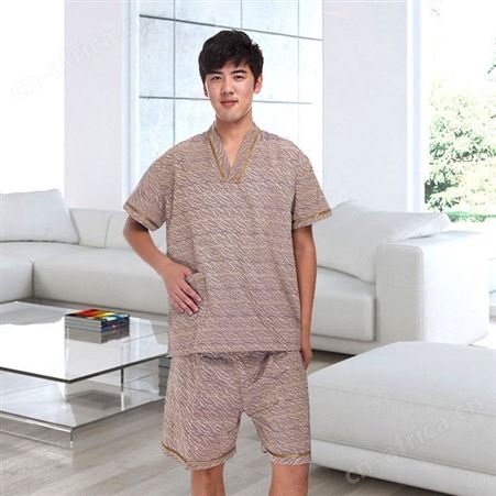 纯棉桑拿服 足疗按摩服 涤棉裂纹套装 