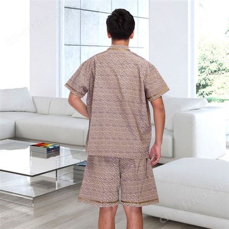 纯棉桑拿服 足疗按摩服 涤棉裂纹套装 