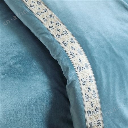 郁金香服饰 美容四件套 超柔加厚水晶绒 简约床套 秋冬按摩床被罩