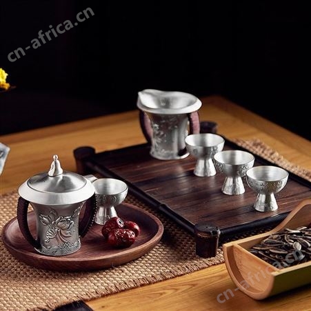 禅缘 纯银999茶具茶壶套装 泡茶神器功夫茶杯茶器中式