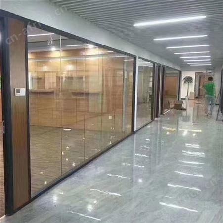 写字楼防火走廊 厂房防火隔墙 办公室防火玻璃隔断 材料 成品安装
