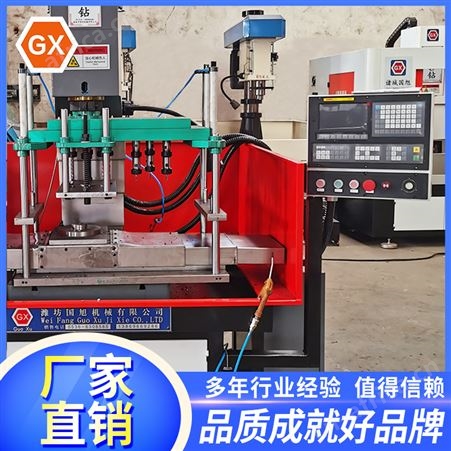数控多孔钻床 桌式立式液压自动多轴钻孔机 可定制多工位打孔机 国旭