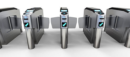 地铁用三辊闸效果图_三辊闸安装三步曲