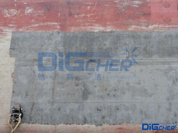 船体除锈机器人除锈效果