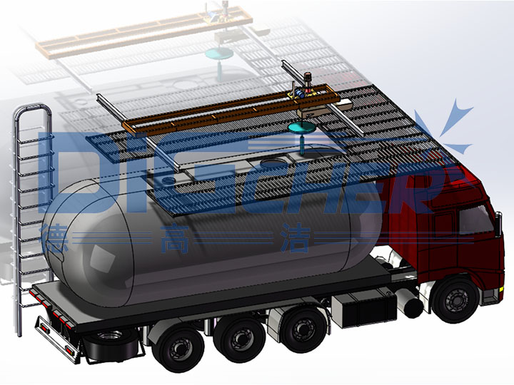 公路油罐车清洗